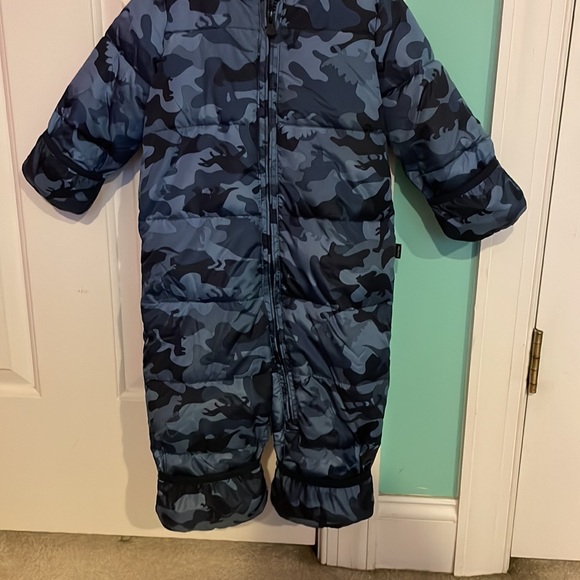 GAP Snowsuit full toddler boy coverage size 12-18 months blue camo print - Picture 3 of 3